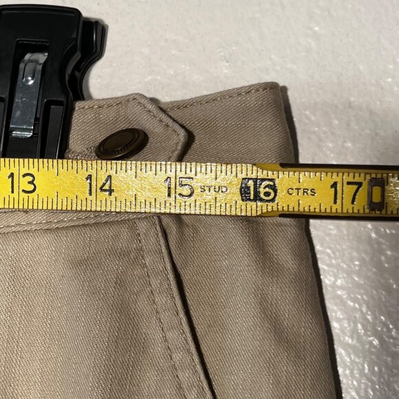 Ruby Rd Wide Leg Denim Chino Sand Beige Pants 8 (33x31) NWT - Picture 8 of 16